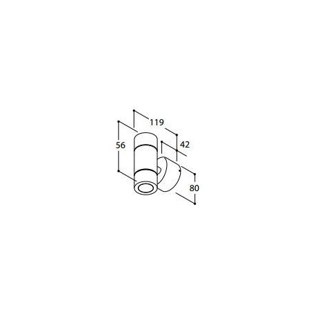 TAL HEKOWA UP/DOWN SPOT CI MAINS DIMM wall lamp