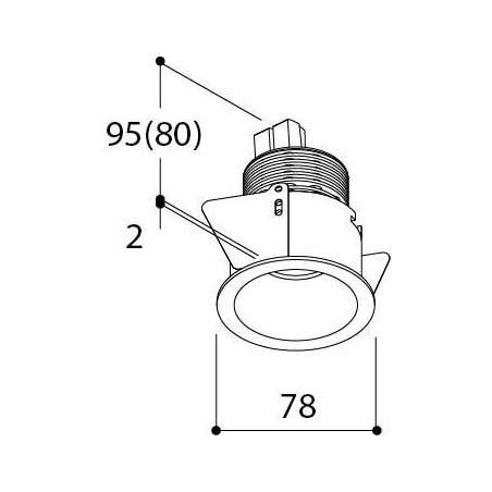 TAL HELAX HALOLED OUT LEAF  recessed spot