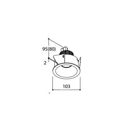 TAL HELAX SML HALOLED LEAF recessed spot