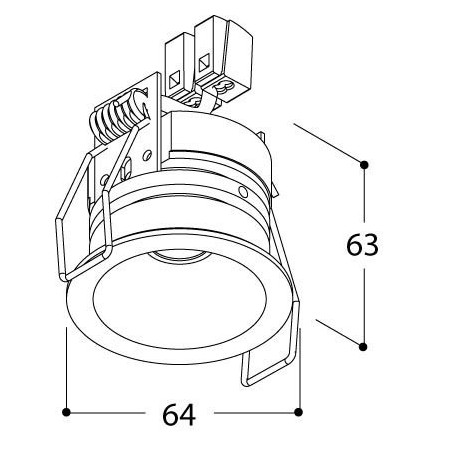 TAL HELAX SML IP54 TORSION recessed spot