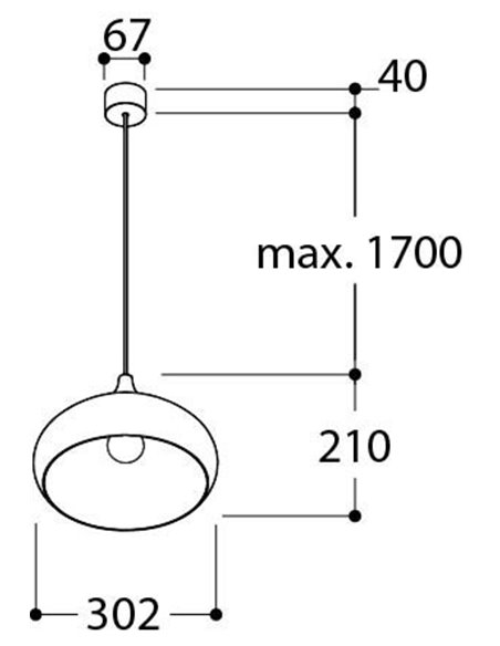 Tal Lighting KAZAN E27 Hängelampe