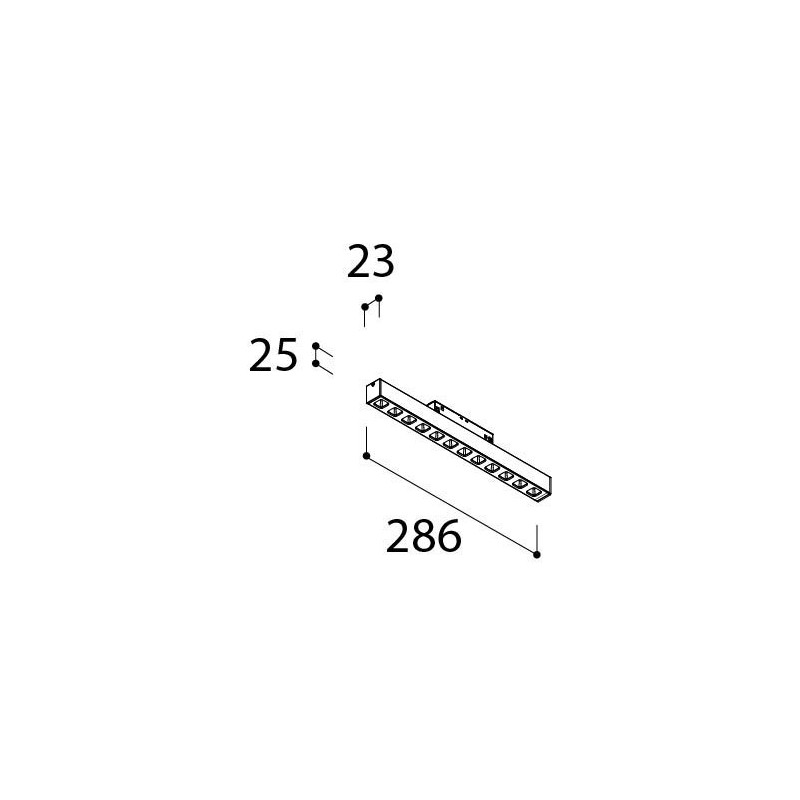 Tal Lighting MAGNETIC LED 48V L286 UGR Schienenleuchte