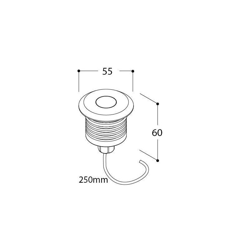 Tal Lighting MICRO OBO ROUND CLEAR GLASS LUX M Einbaustrahler