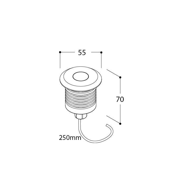 Tal Lighting MICRO OBO ROUND FOCUS NXT CLEAR GLASS LUX M Einbaustrahler