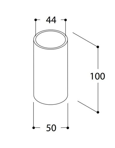 TAL LIGHTING MICRO OBO WC FLOORTUBE