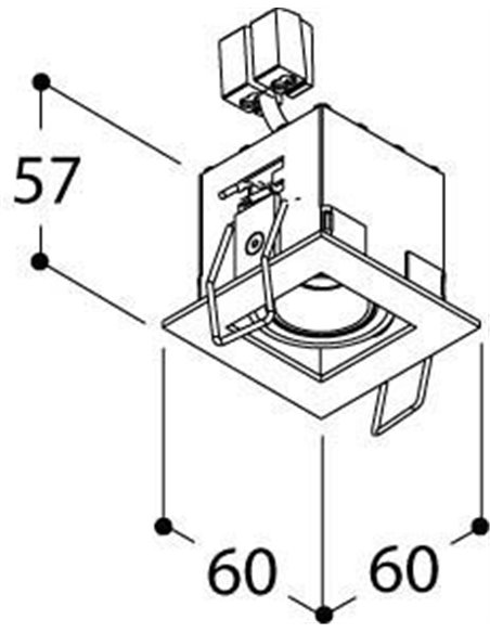 TAL MICRO TOMMY 1 TORSION recessed spot