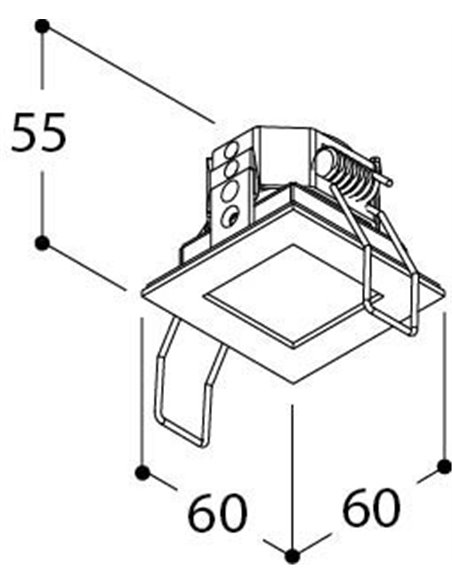 TAL MICRO TOMMY 1 VIP54 TORSION recessed spot