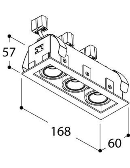 TAL MICRO TOMMY 3 LEAF recessed spot