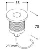 Tal Lighting MICRO UBO ROUND FOCUS NXT CLEAR GLASS LUX M Einbaustrahler