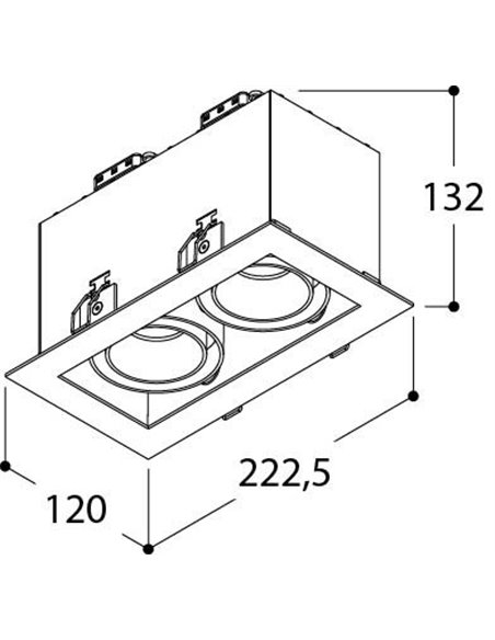 TAL MINI TOMMY  2 HALOLED recessed spot