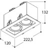 TAL MINI TOMMY  2 HALOLED recessed spot