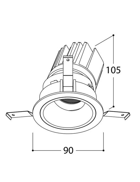 TAL MIX 13W ROUND FLEX recessed spot