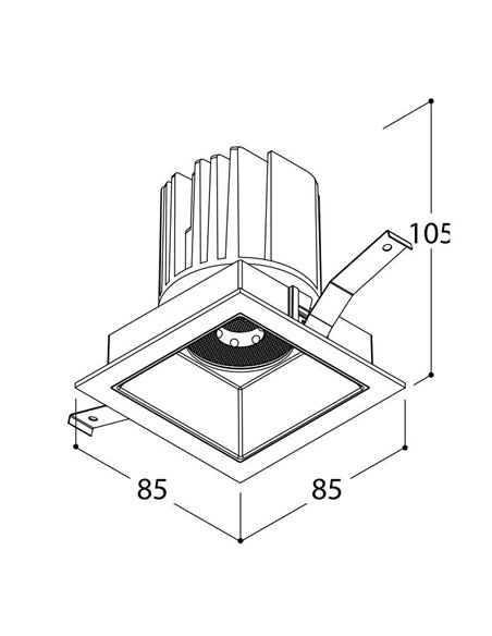 TAL MIX 13W SQUARE recessed spot