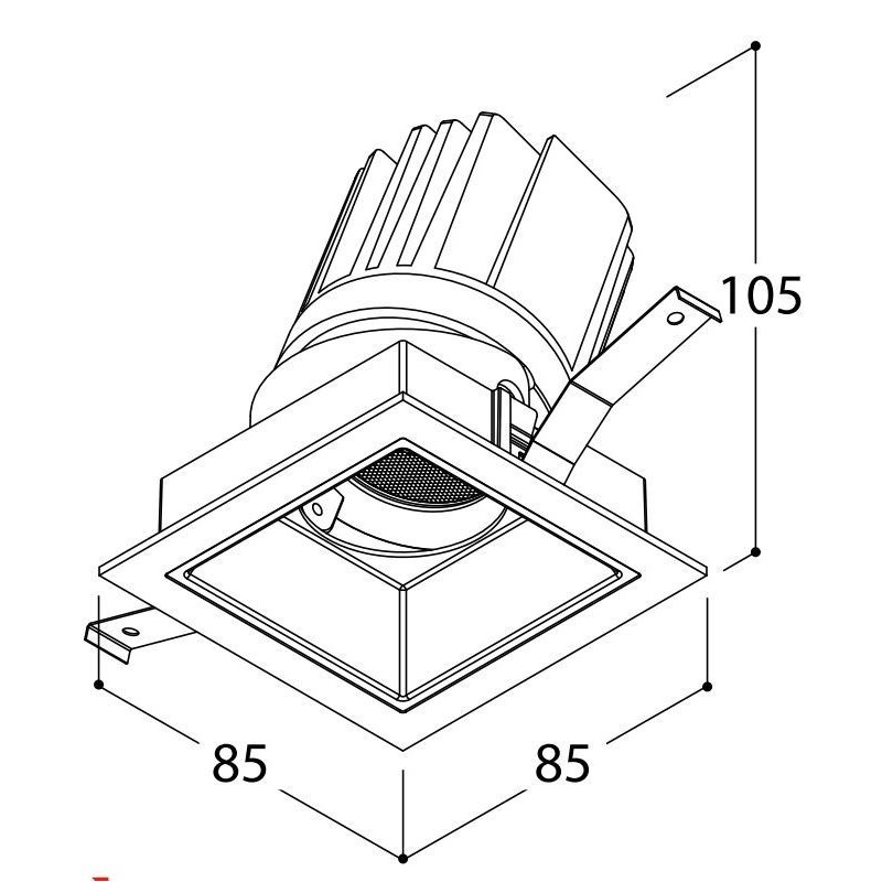 Tal Lighting MIX 13W SQUARE FLEX Einbaustrahler