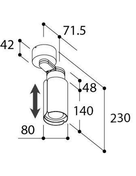 TAL NELSON Surface Mounted ceiling lamp