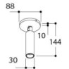 Tal Lighting NOBEL ELBOW ON BASE RECESSED LARGE WC Deckenlampe