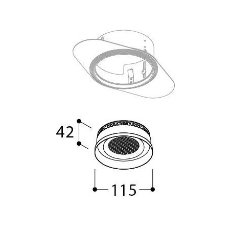 TAL ORBITAL BASIC TRIMLESS THROUGH FLOW LOOK recessed spot