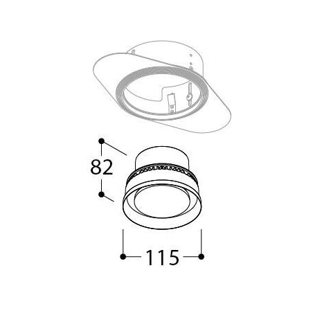 TAL ORBITAL IP65 TRIMLESS - FLOW CONTROL - recessed spot
