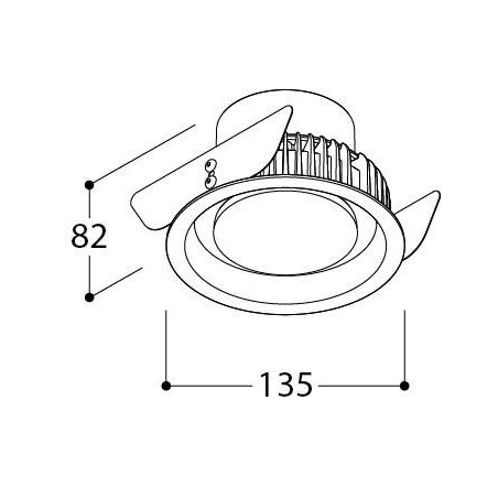 TAL ORBITAL LEAF FLOW CONTROL recessed spot