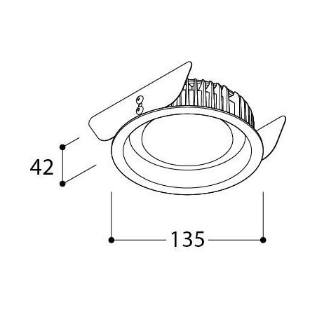 TAL ORBITAL LEAF FLOW CONTROL LOOK recessed spot