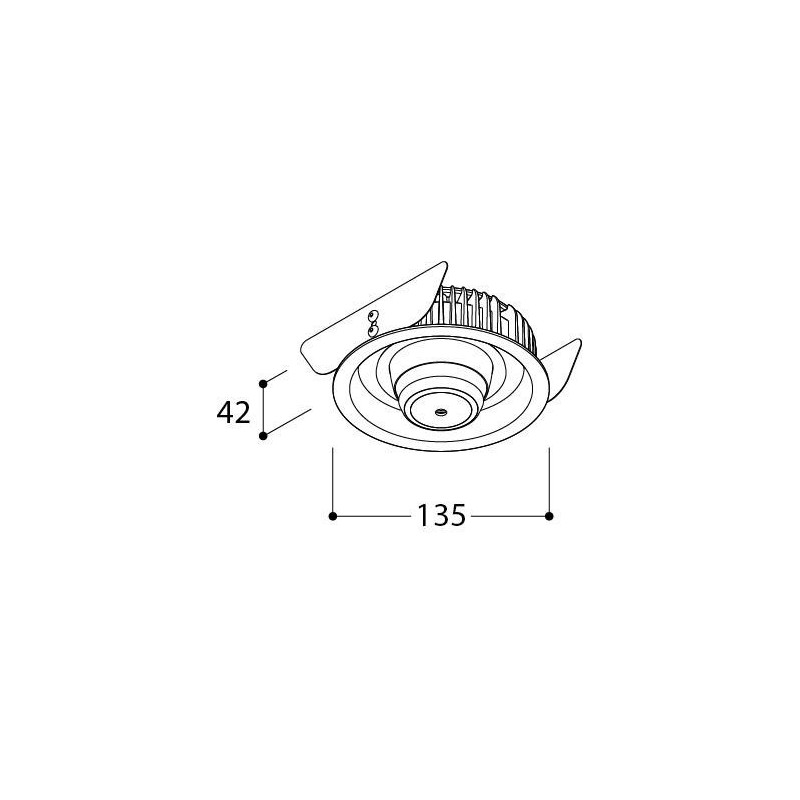 Tal Lighting ORBITAL LEAF SMOKE Einbaustrahler
