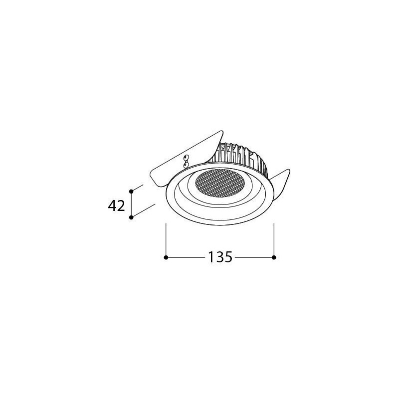 Tal Lighting ORBITAL LEAF THROUGH FLOW LOOK Einbaustrahler
