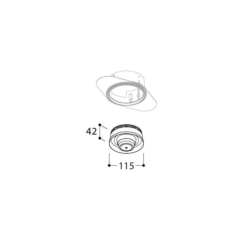 Tal Lighting ORBITAL TRIMLESS SMOKE Einbaustrahler