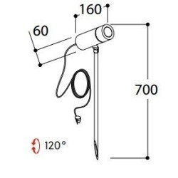 Tal PULSAR PIN Pollerleuchte