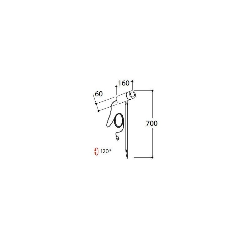 Tal PULSAR PIN Pollerleuchte