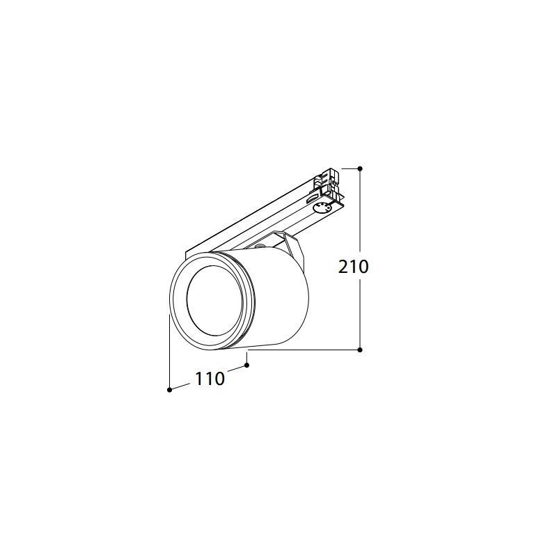 Tal Lighting SIGMA NXT INCL HEAD 60° TILTING Schienenleuchte