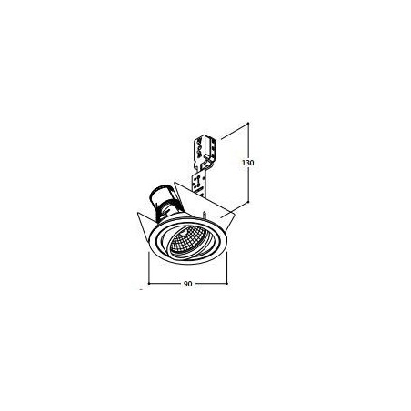 TAL SOLID ROUND MOBY GU10 ceiling lamp