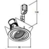 TAL SOLID ROUND MOBY GU10 ceiling lamp