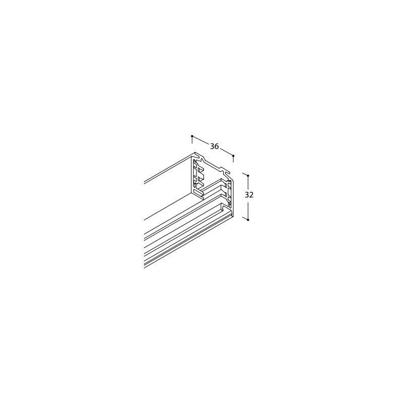 TAL LIGHTING SURFACE TRACK 3F - 2000MM