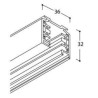 TAL LIGHTING SURFACE TRACK 3F - 3000MM