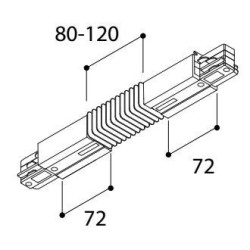 TAL LIGHTING SURFACE TRACK 3F - FLEX COUPLER