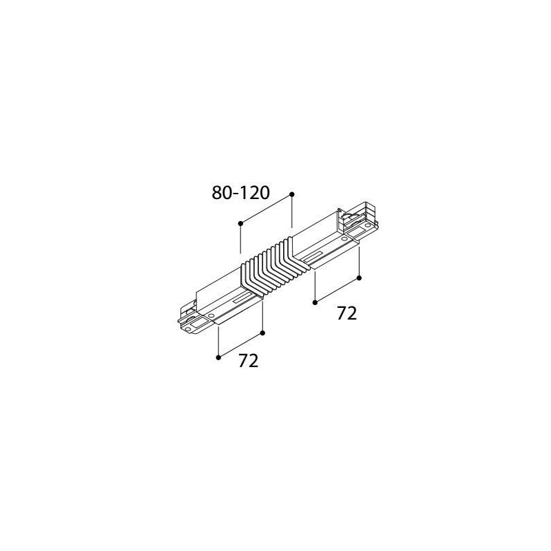 TAL LIGHTING SURFACE TRACK 3F - FLEX COUPLER
