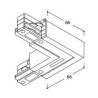 TAL LIGHTING SURFACE TRACK 3F - L COUPLER - EARTH OUTSIDE