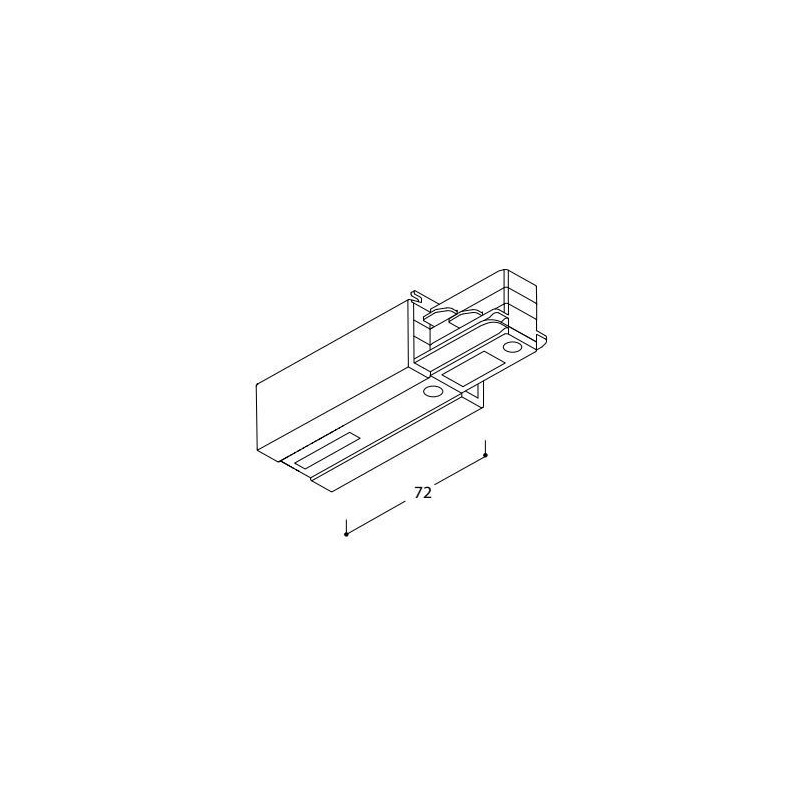 TAL LIGHTING SURFACE TRACK 3F - LIVE END - EARTH CONTACT RIGHT