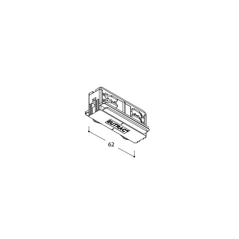 TAL LIGHTING SURFACE TRACK 3F - STRAIGHT COUPLER