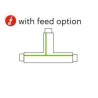 TAL LIGHTING SURFACE TRACK 3F - T COUPLER EARTH INSIDE + RIGHT