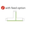 TAL LIGHTING SURFACE TRACK 3F - T COUPLER EARTH OUTSIDE + RIGHT