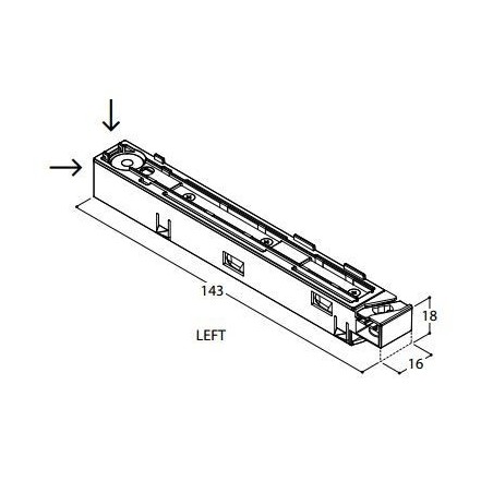 TAL TRACK 48V - FEED LEFT 