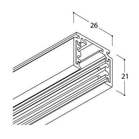 TAL TRACK 48V SURFACE - 1000MM 
