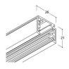 TAL LIGHTING TRACK 48V SURFACE - 3000MM