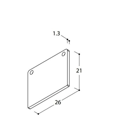 TAL TRACK 48V SURFACE - END CAP 