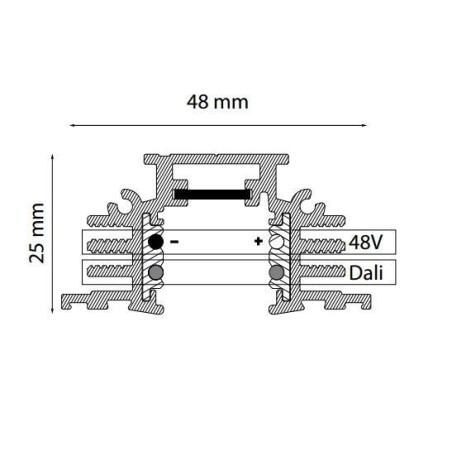 TAL TRACK 48V TRIMLESS - 1000MM 