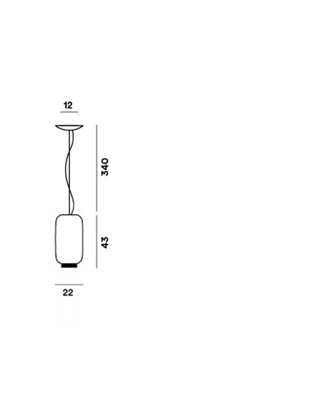 Foscarini Chouchin Reverse 2 Color Led suspension lamp