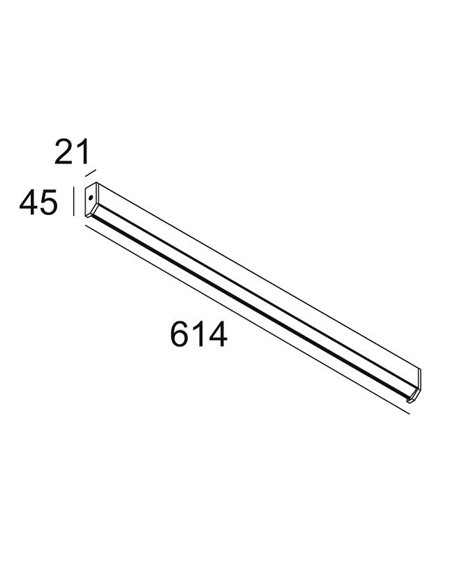 Delta Light DOT.COM ON WALLWASH 06 HO Ceiling lamp / Suspension lamp / Wall lamp