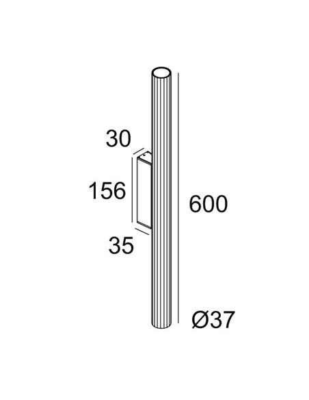 Delta Light HEDRA 39 W 60 DOWN-UP Wall lamp