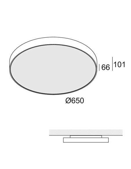 Delta Light SUPERNOVA FLAT 65 Ceiling lamp / Suspension lamp